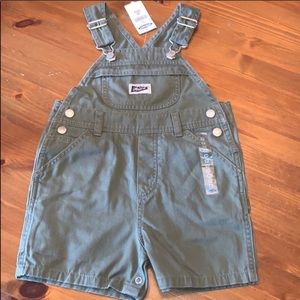 NWT Old Navy Khaki Overall Shorts